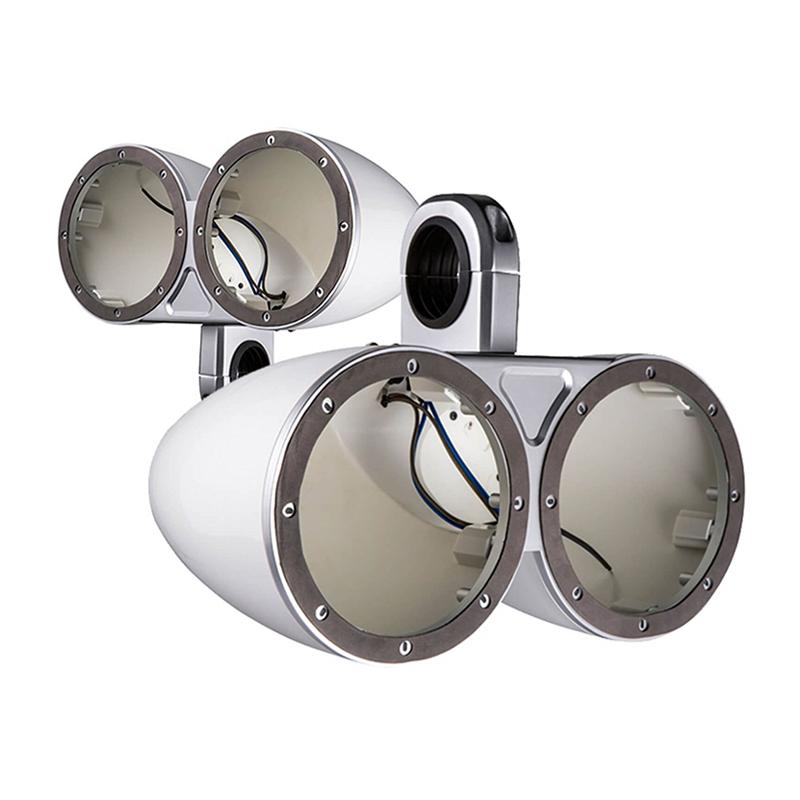 Kicker KMTED Tower Enclosure for Dual 6 Inch and 6.5 Inch Drivers Pair White