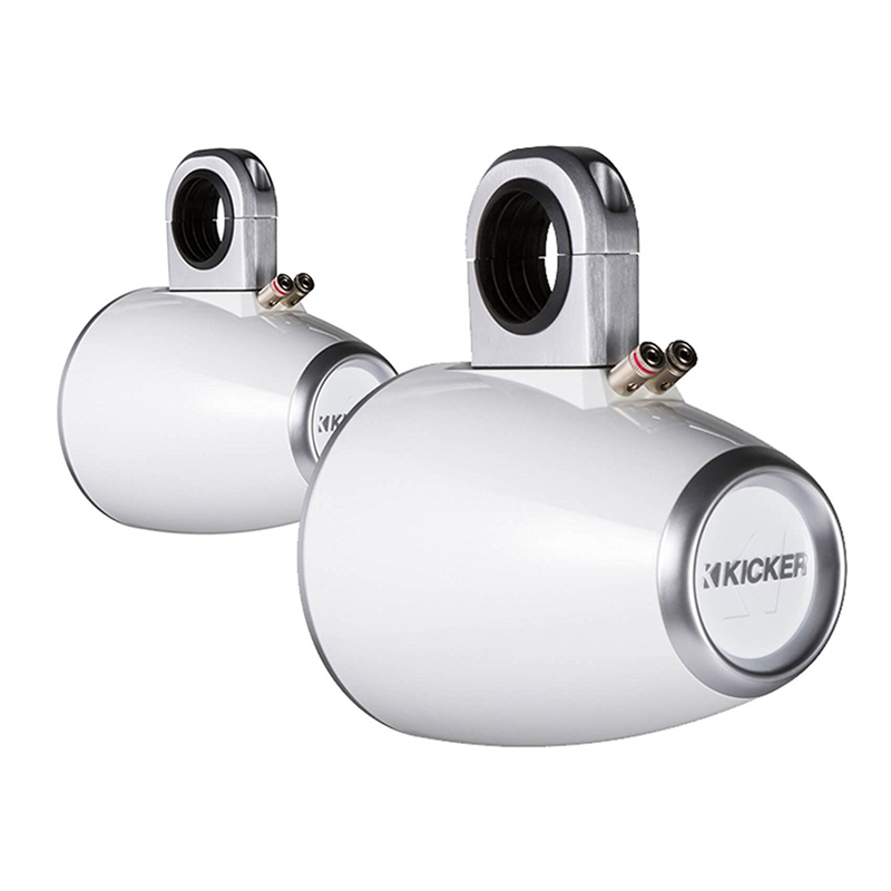 Kicker KMTES Tower Enclosure for 6 Inch and 6.5 Inch Drivers Pair White
