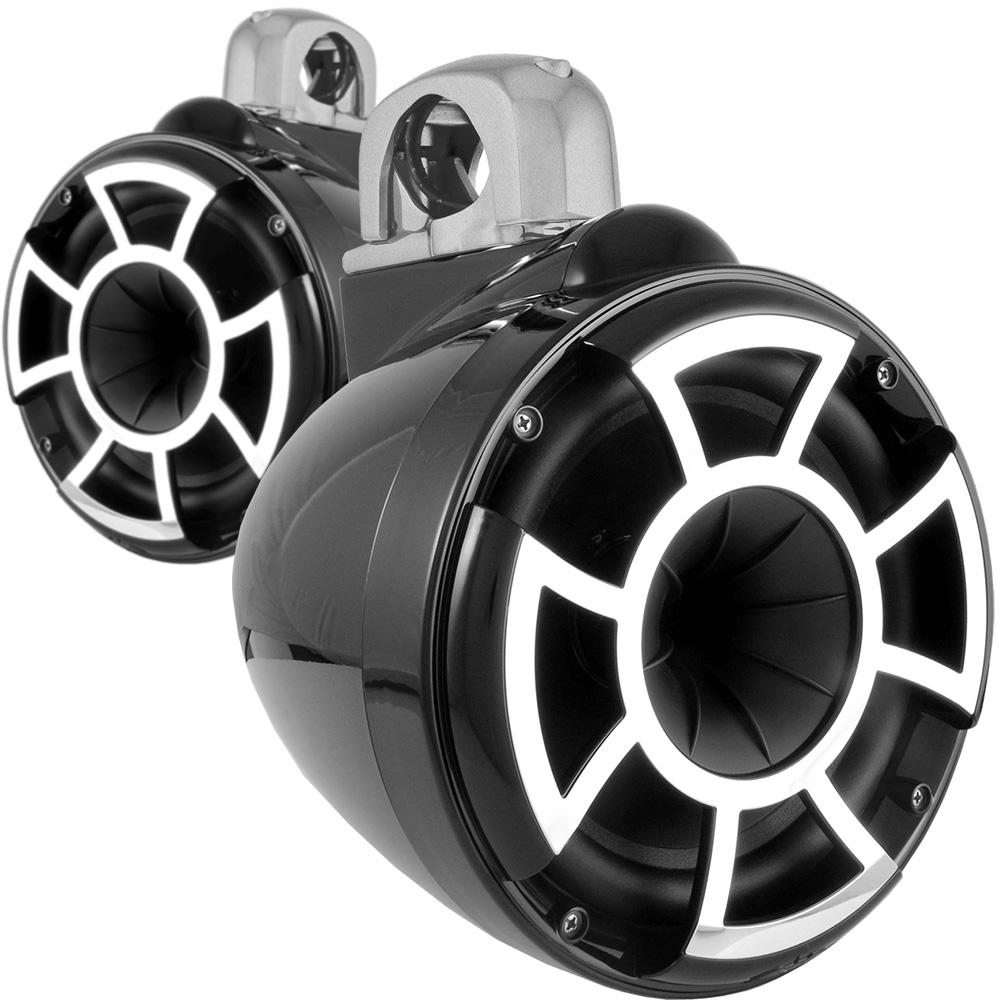 Wet Sounds REV 8 Fixed Clamp Black Pair