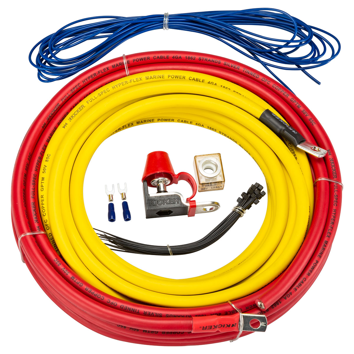 Kicker KMPK4 Marine 4AWG Amp Power Kit
