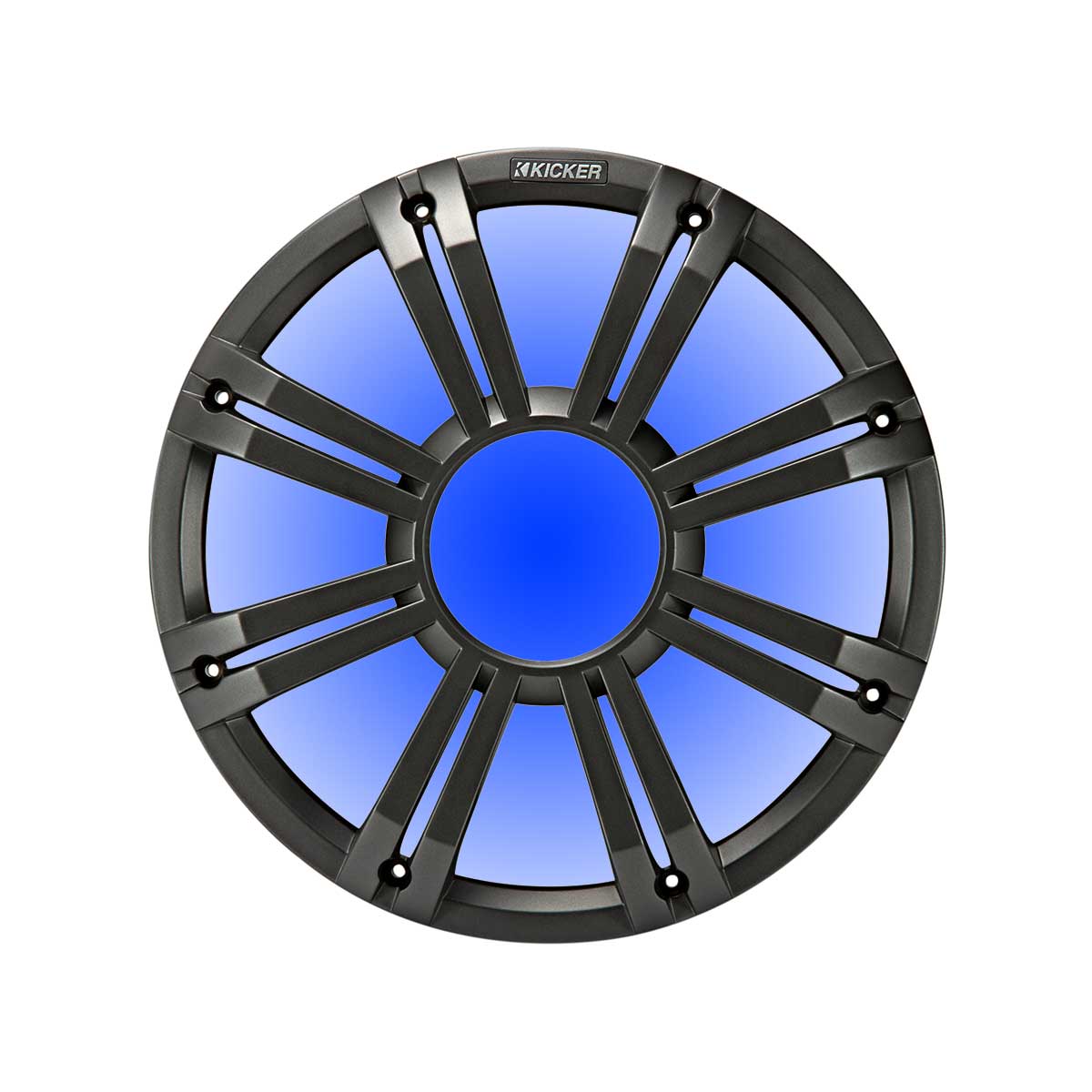 Charcoal Kicker 12"  Subwoofer Grille for KM12 & KMF12 with LEDs