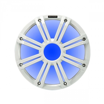 White Kicker 12"  Subwoofer Grille for KM12 & KMF12 with LEDs