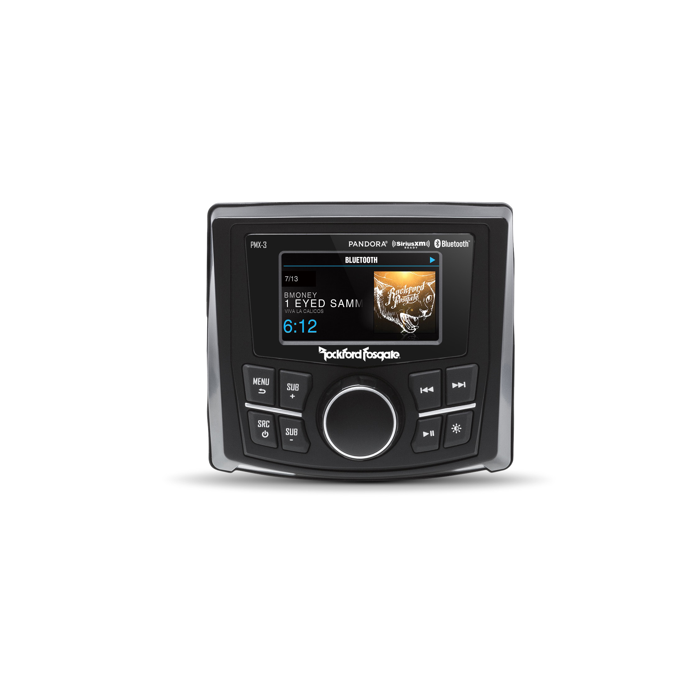 Rockford Fosgate PMX-3 Marine Stereo - Waterproof Media Receiver For UTV, Boat, Motorcycle, With Camera Input & Bluetooth