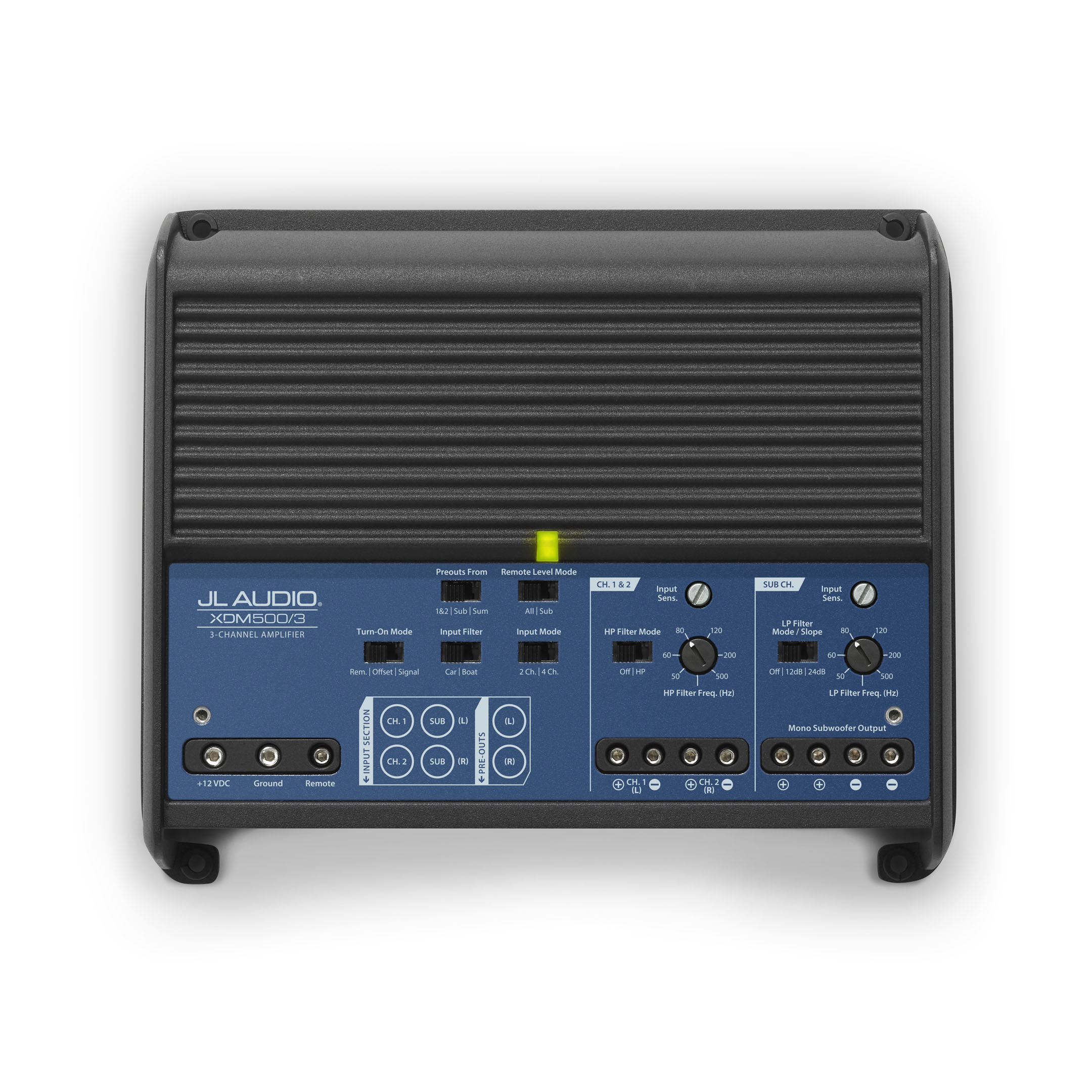 JL Audio XDM500/3 500 Watt 3 Channel Marine Amplifier - Marine Stereo