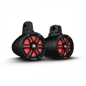 Rockford Fosgate 8" M2 Tower Speakers with RGB LEDs - Black Pair