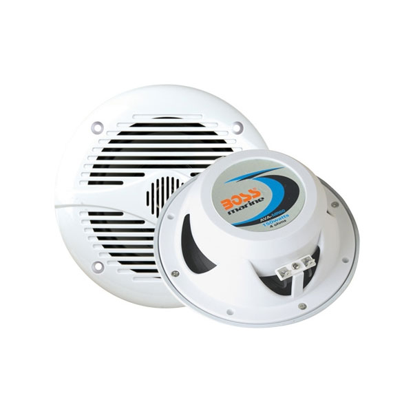 Boss Marine 5.25" 2 Way Marine Grade Speakers White Marine Stereo