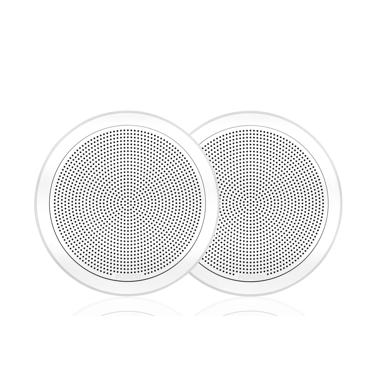Fusion FM-F65RW FM Series Flush Mount Marine Speakers 6.5" Round White Grille