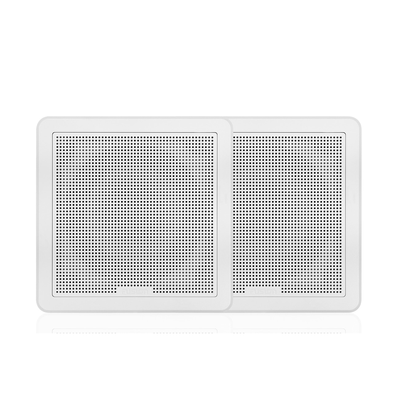 Fusion FM-F65RW FM Series Flush Mount Marine Speakers 6.5" Square White Grille