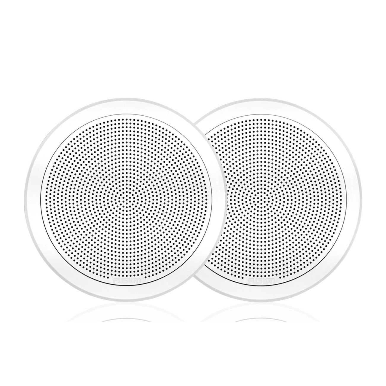 Fusion FM-F77RW FM Series Flush Mount Marine Speakers 7.7" Round w/ White Grilles