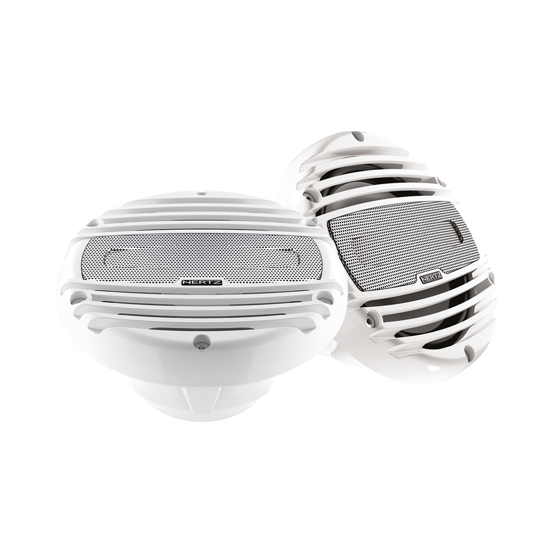 Hertz HMX 6.5 6.5" Marine Speakers with White Grilles Marine Stereo