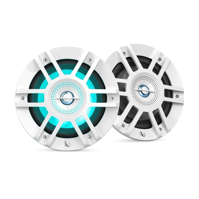 Infinity Kappa 6.5" Marine Speakers w/ RGB LEDs White