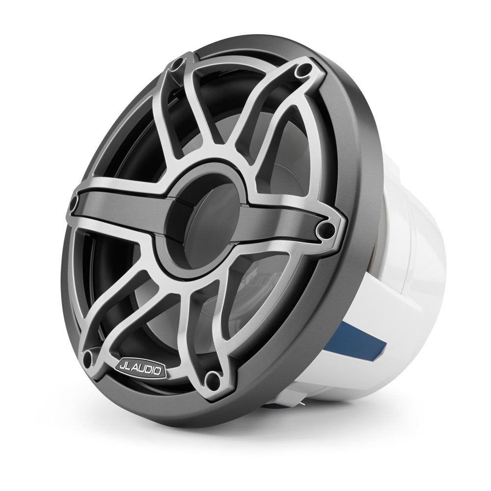 JL Audio M6 10" Subwoofer for Infinite Baffle Sport Titanium Grille 4 Ohm SVC