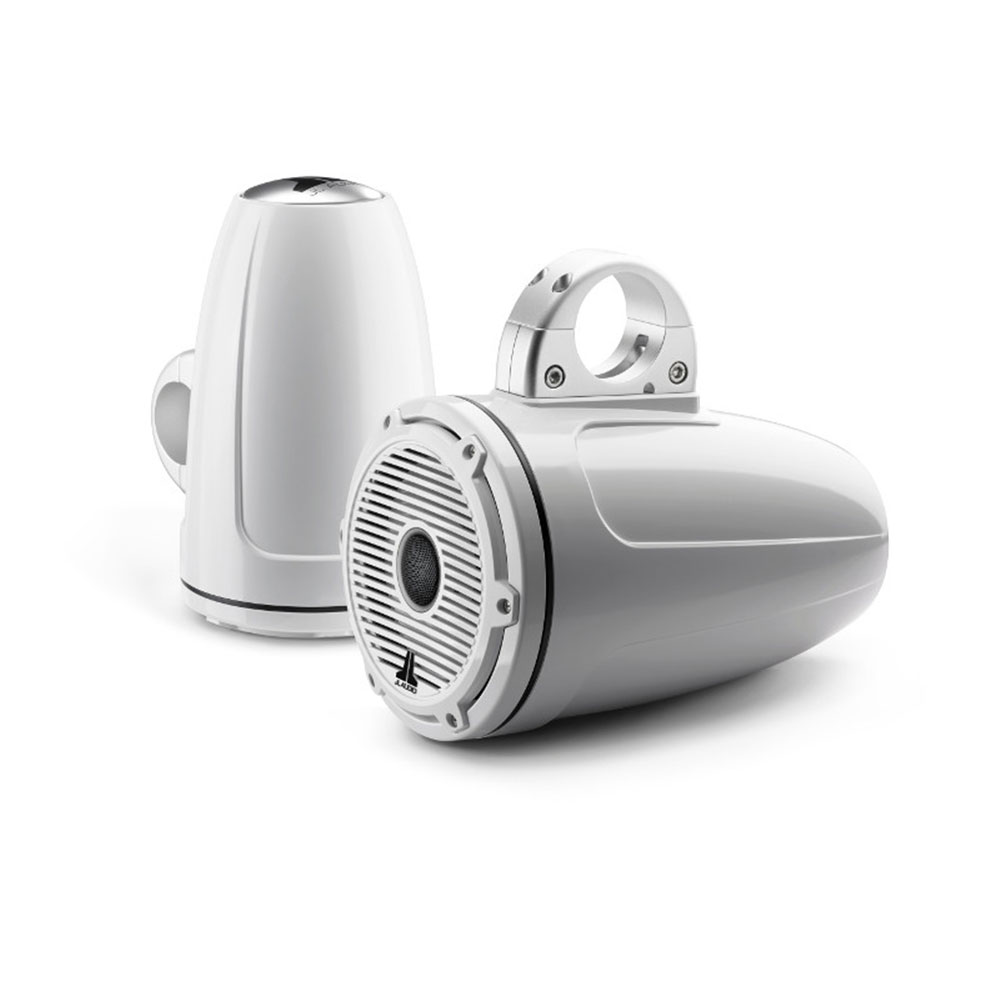 JL Audio M6 7.7" Tower Speakers Gloss White Classic White Grilles
