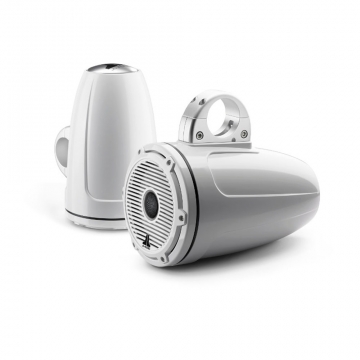 JL Audio M6 7.7" Tower Speakers Gloss White Classic White Grilles