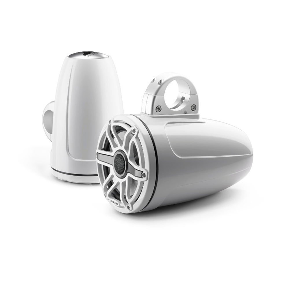 JL Audio M6 7.7" Tower Speakers Gloss White Sport White Grilles