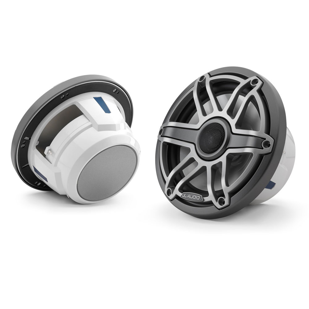 JL Audio M6 7.7" Marine Speakers - Gunmetal Grilles