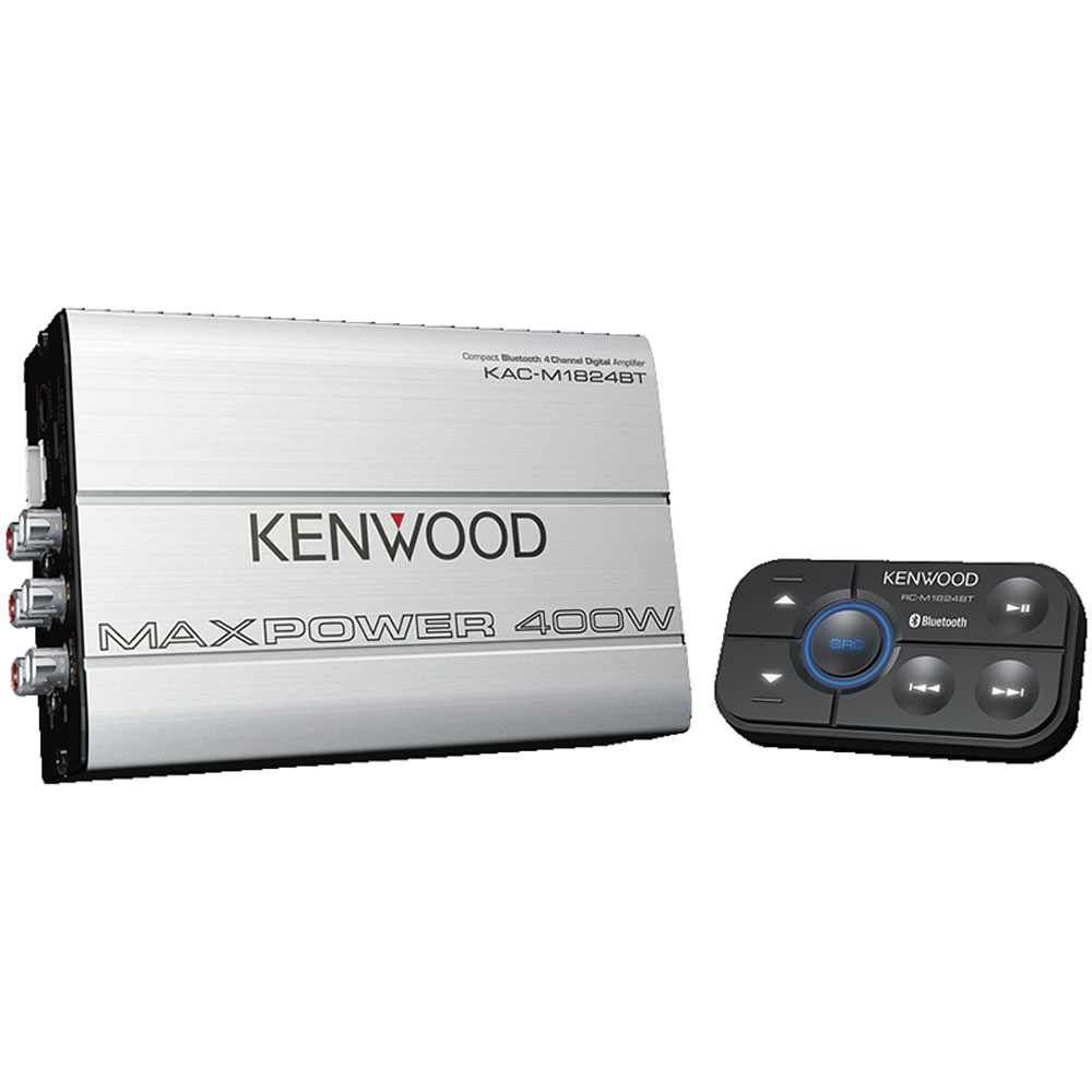 Kenwood Compact Bluetooth 4 Channel Digital Amplifier Marine Stereo