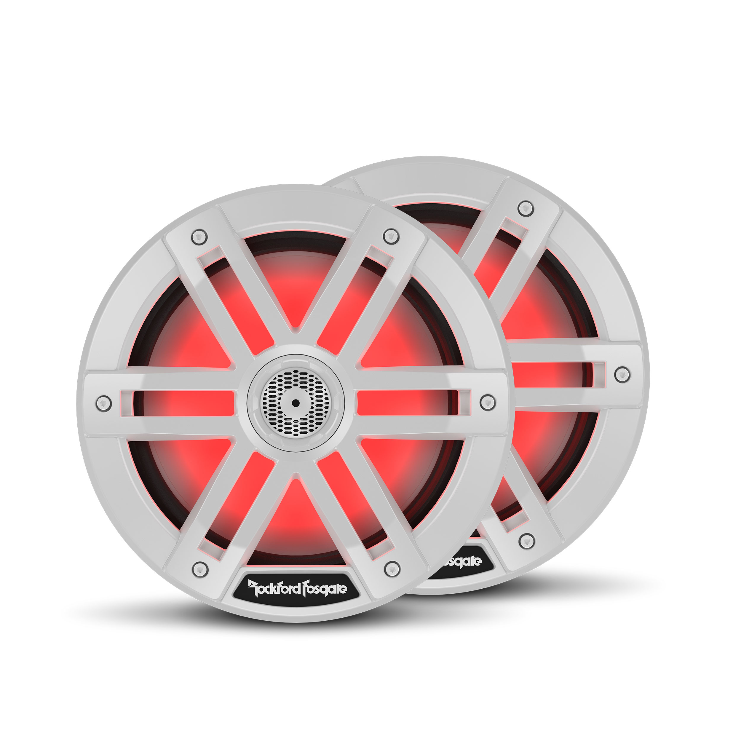 Rockford Fosgate M1 6.5" Marine Speakers - White with RGB LEDs