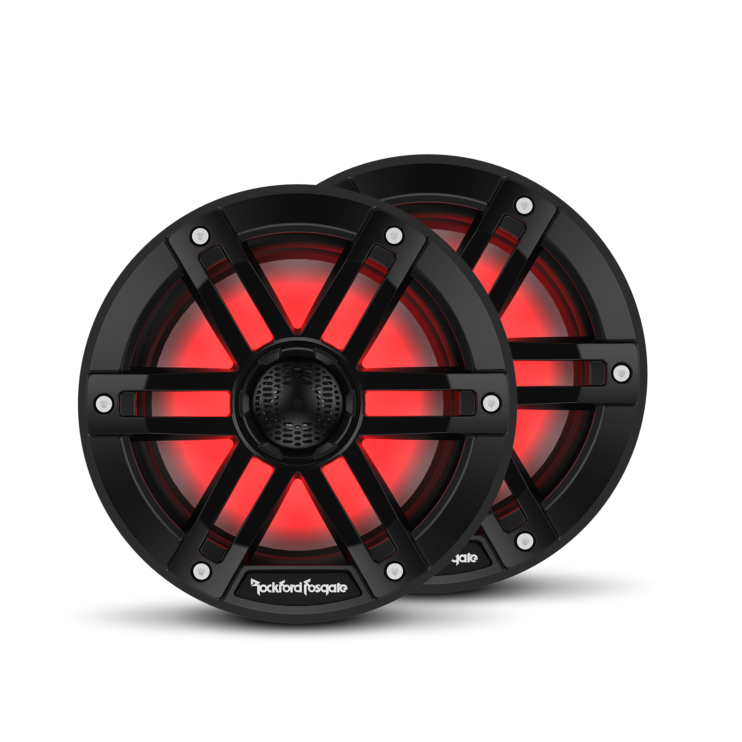 Rockford Fosgate M1 6.5" Speakers - Black with RGB LEDs