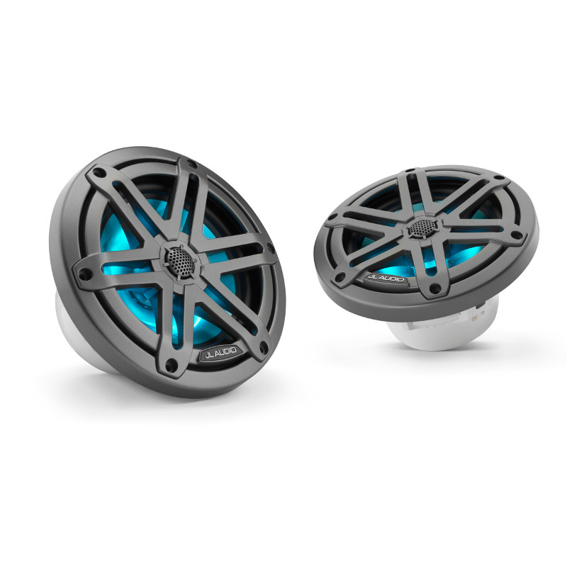 JL Audio M3 6.5" Speakers - Gunmetal Grilles with RGB LEDs