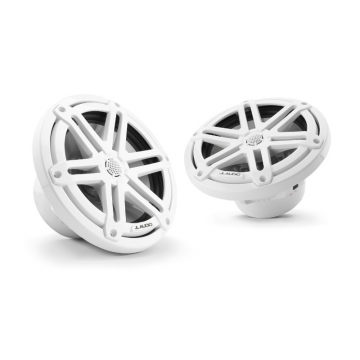 JL Audio M3 7.7" Marine Speakers - White Sport Grilles