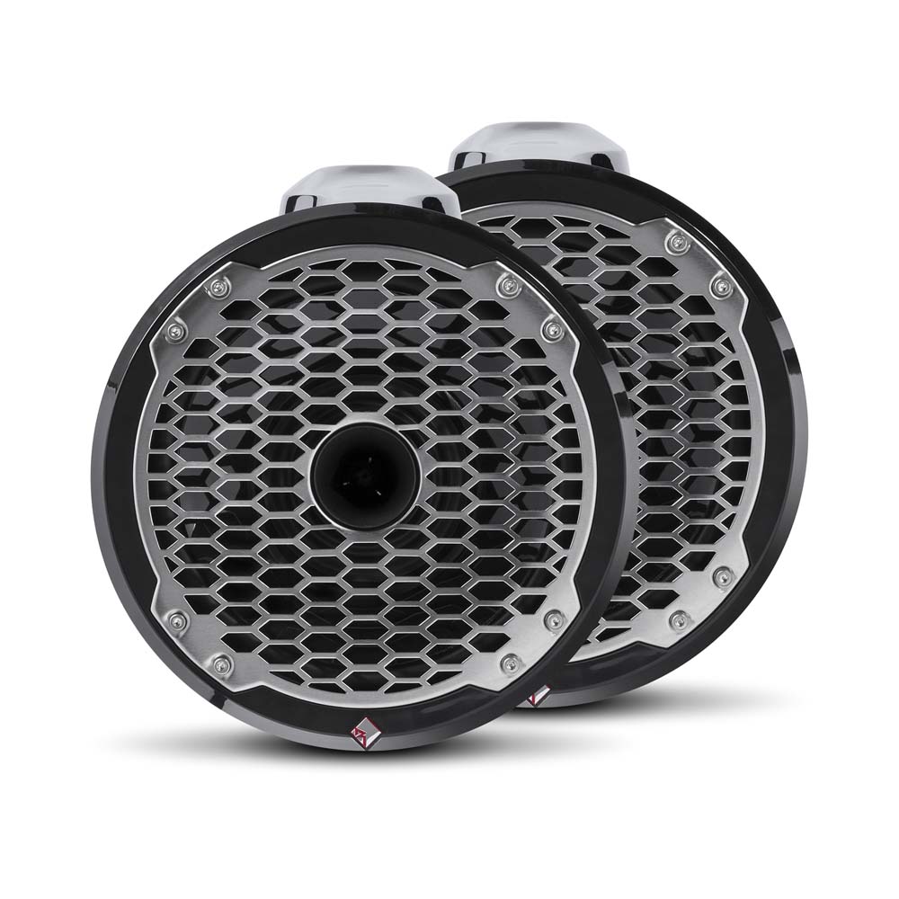 Rockford Fosgate PM282HW 8" Wake Tower Speakers - Horn Tweeters Black