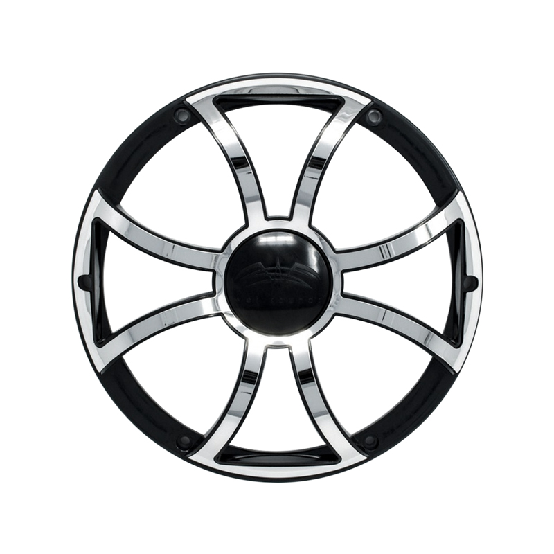 Wet Sounds REVO 10 Black w/ Stainless XS Open Style 10" Subwoofer Grille