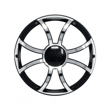 Wet Sounds REVO 10 Black w/ Stainless XS Open Style 10" Subwoofer Grille