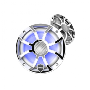 Wet Sounds REVO 6 6.5" Marine Speakers - White XS Grilles with Stainless Overlay