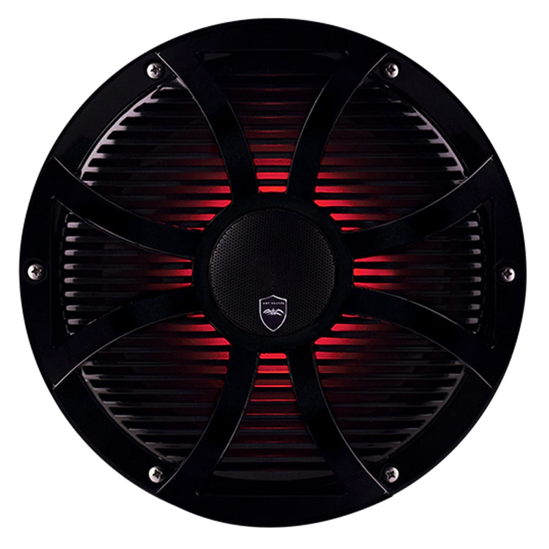 Wet Sounds REVO CX-10 CX-10" Coaxial Speakers Black Closed SW Grille Pair
