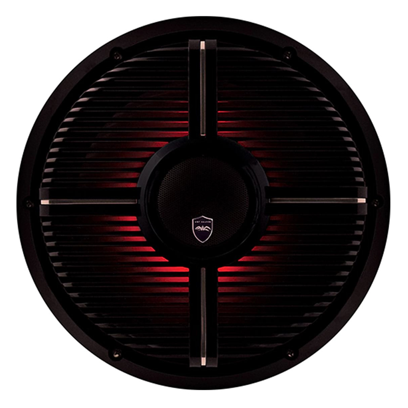 Wet Sounds REVO CX-10 CX-10" Coaxial Speakers Black Closed XW Grille Pair