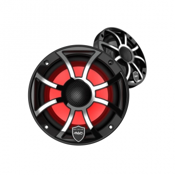 Wet Sounds REVO 6 6.5" Marine Speakers - Black XS Grilles with Stainless Overlay