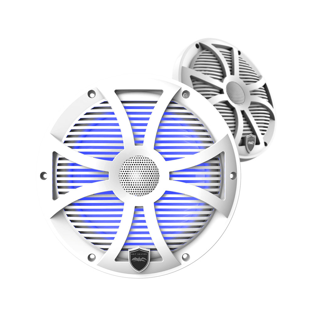 Wet Sounds REVO 8 8" Coaxial Speakers -  White SW Grilles
