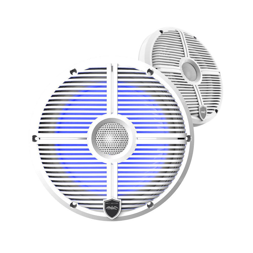 Wet Sounds REVO 8 8" Coaxial Speakers -  White SW Grilles