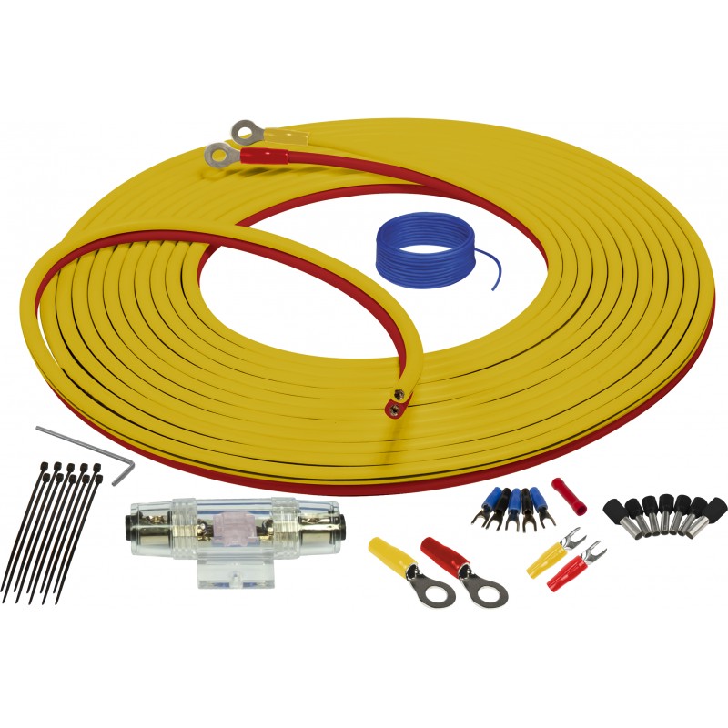 Stinger 4ga Marine Amp Power Kit - 3M Power/Ground Wire Marine Grade