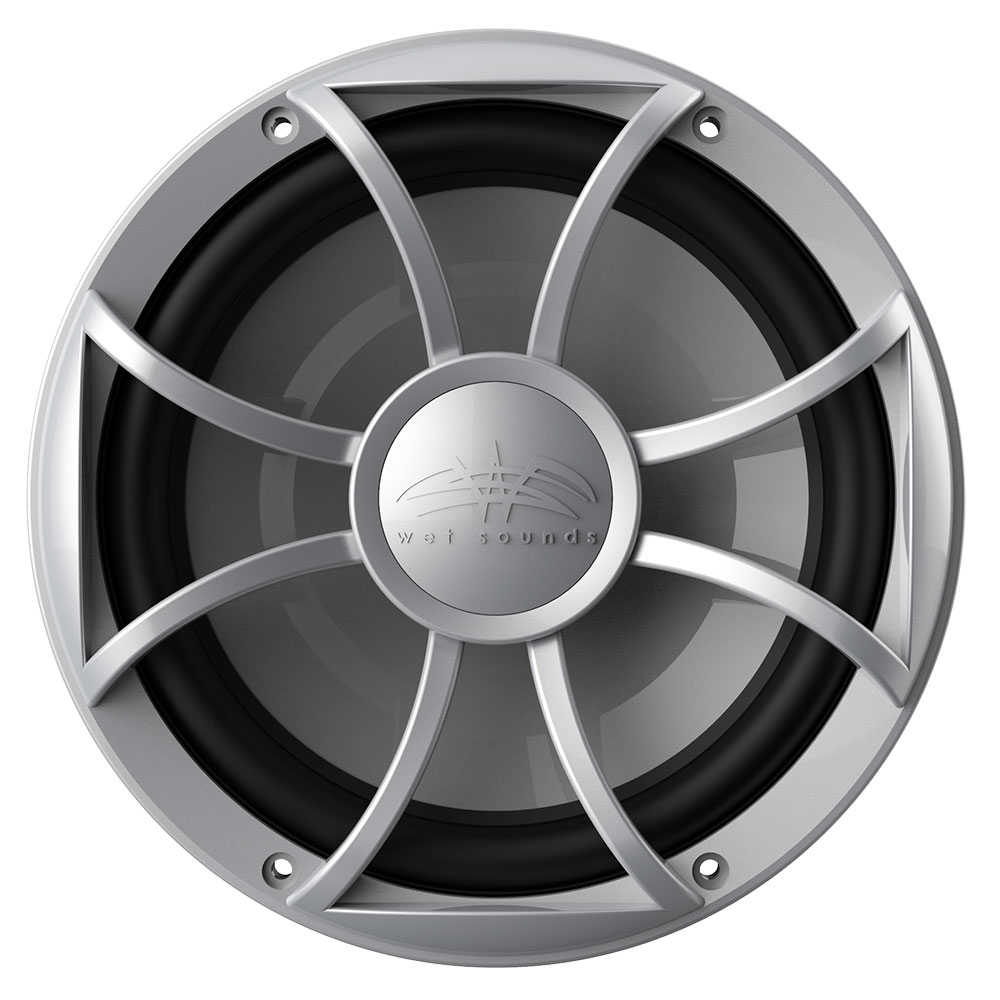 Wet Sounds Recon 10" Marine Subwoofer Silver XS Grille 4 Ohm SVC