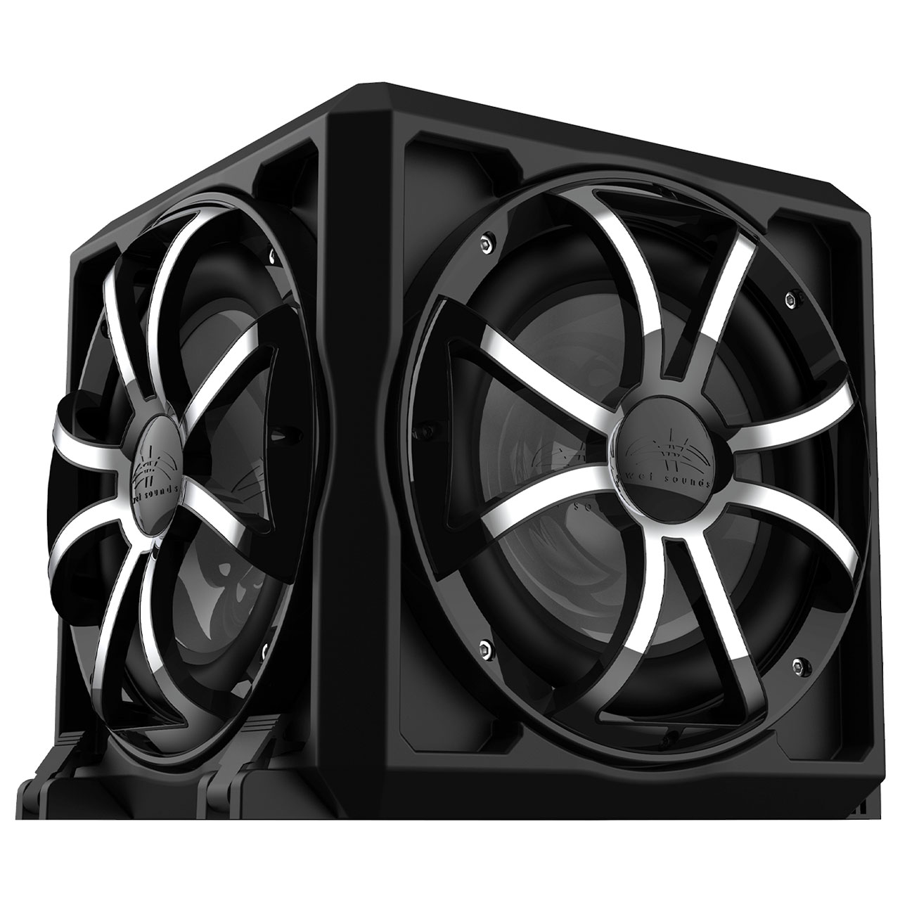 Wet Sounds REVO 12 PSE 12" Loaded Subwoofer Enclosure with Passive Radiator
