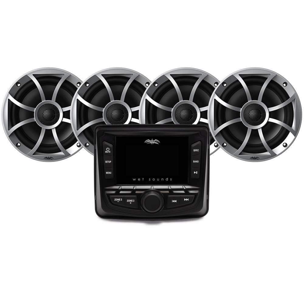 Wet Sounds MC-2 and Recon 6.5" Stereo Package - Marine Stereo