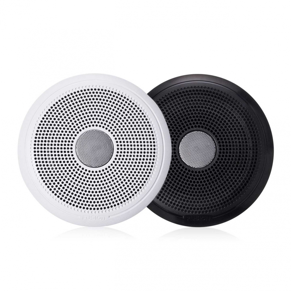 Fusion XS Series 7.7" Speakers with Classic White and Black Grilles