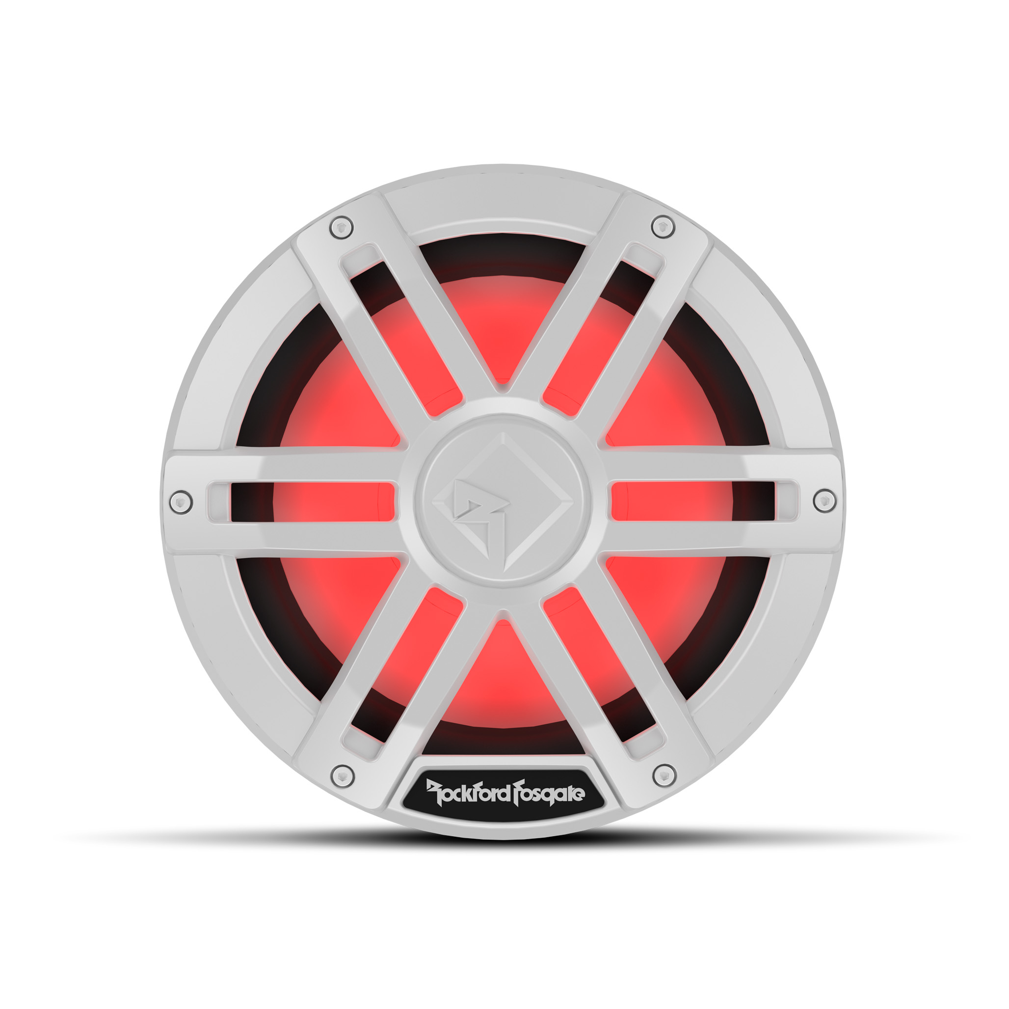 Rockford Fosgate M1 10" Marine Subwoofer w/ RGB LEDs 2 Ohm DVC White