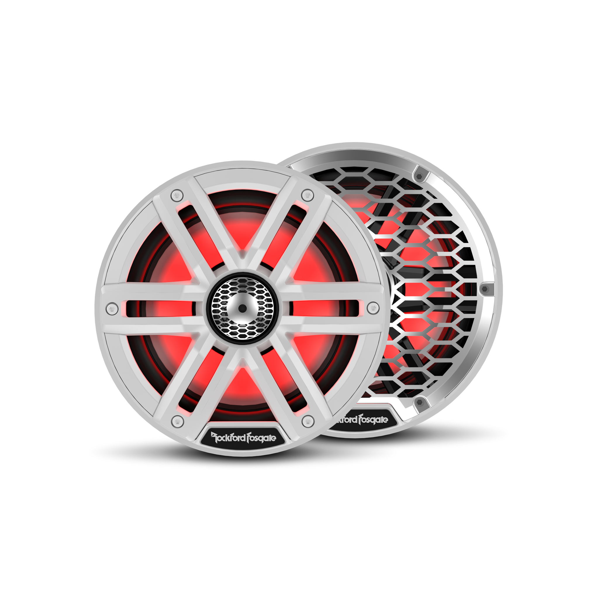 Rockford Fosgate M2 6.5" Marine Speakers - White w/ RGB LEDs