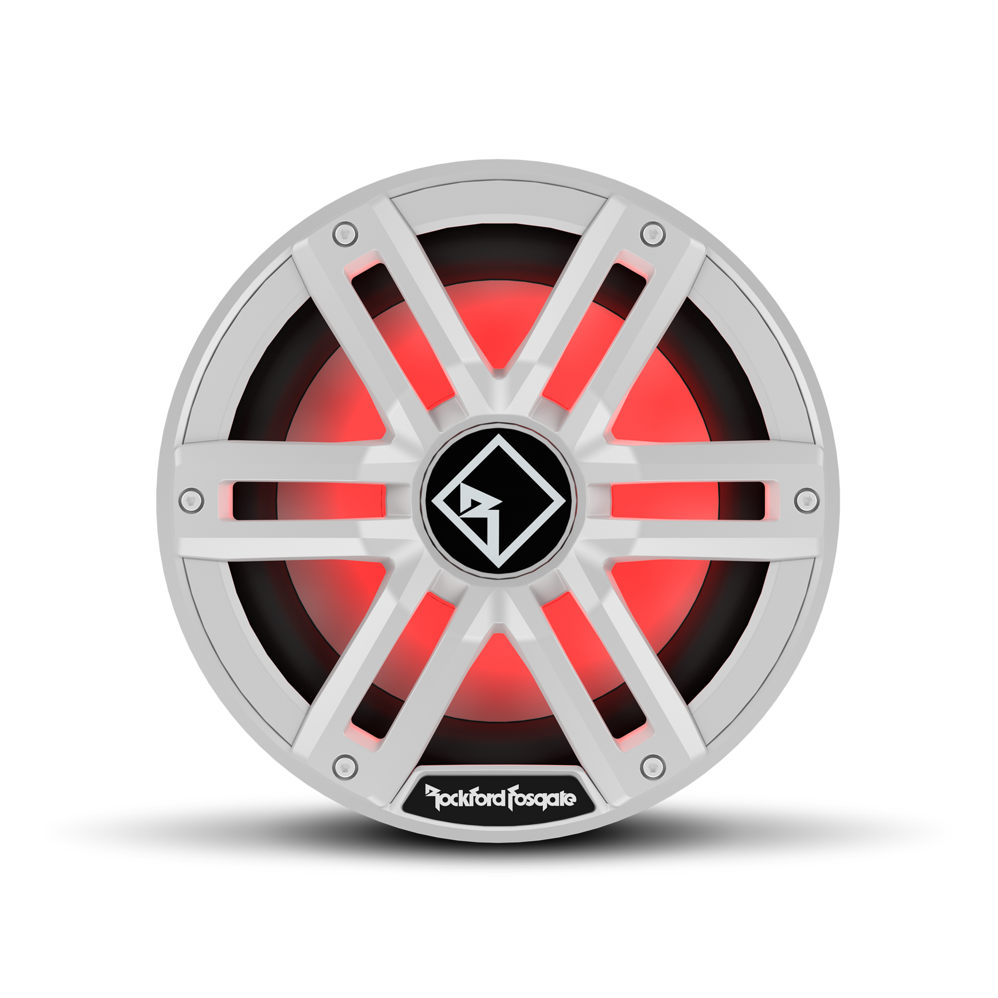 Rockford Fosgate M2 10" Marine Subwoofer w/ RGB LEDs 2 Ohm DVC White