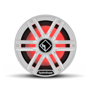 Rockford Fosgate M2 10" Marine Subwoofer w/ RGB LEDs 2 Ohm DVC White