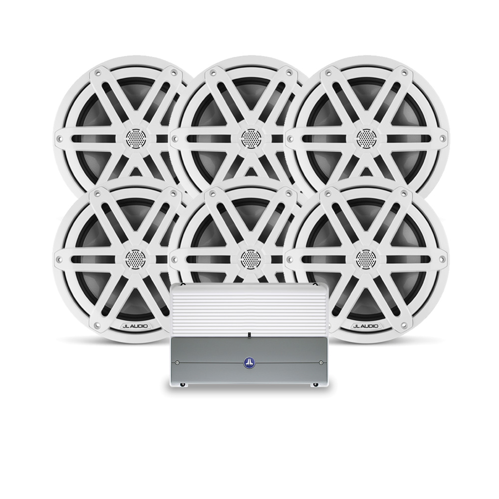 JL Audio M3 7.7" 6 Speaker Stereo Package Marine Stereo