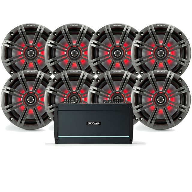 kicker marine speaker package