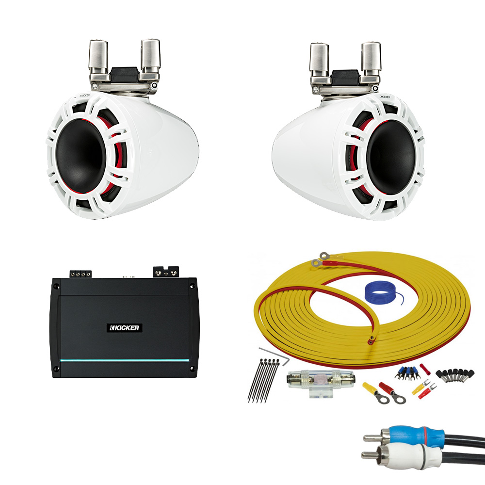 Kicker 9" Horn Tweeter 2 Tower Speaker Package - Thumbnail 2